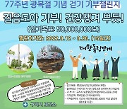 구리시 "시민 걷기 도전 이벤트로 보훈단체에 기부"
