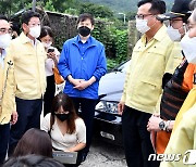 구룡마을 수해현장 찾은 박홍근 원내대표