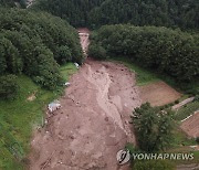 [중부 집중호우] 강원 산사태·실종 곳곳 '수마 흔적'..호우특보 해제(종합2보)