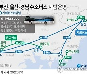 [그래픽] 부산·울산·경남 수소버스 시범 운영