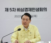 비상경제민생회의 발언하는 윤석열 대통령