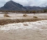 美 사막지대 데스밸리도 잠겼다.. "1000년에 한번 나올 폭우"