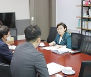 김정재 의원, 박정배 국민연금공단 이사장 직무대행 면담