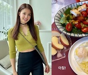 '근육 부자' 이시영, 살 안 찌는 아침 식사..부지런하네?