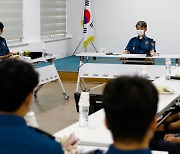임용환 광주경찰청장, 혹서기 현장근무 기동대원 격려