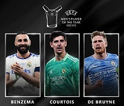 [오피셜] UEFA, 올해의 선수 후보 3인 공개..벤제마-쿠르투아-더 브라위너
