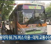 울산 교통약자 66.7% 버스 이용..대체 교통수단 필요