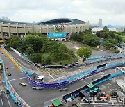 [ST포토] 잠실종합운동장 일대에서 펼쳐진 서울 E-프리(E-Prix)