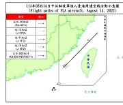 대만 "중국 군용기 11대 대만해협 중간선·ADIZ 침범"