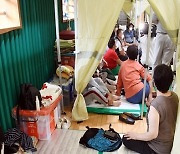 서울시 폭우 이재민 확진자 8명..격리시설 8곳 운영