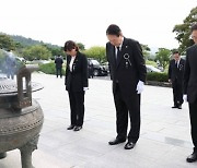 [포토] 尹대통령, 광복군 합동 봉송식 참석