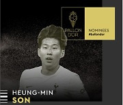 Son Heung-min nominated for Ballon d'Or