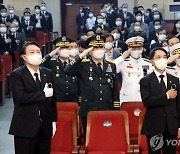 한국광복군 선열 합동봉송식 참석한 윤석열 대통령
