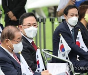 광복절 경축식 참석한 여야 비대위원장