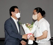 김영록 전남지사, 영화 '한산' 무대인사
