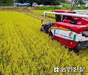 8·15 광복쌀 재배단지 첫 벼베기