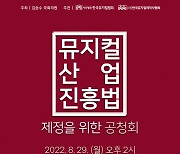 '뮤지컬산업 진흥법' 제정 위한 공청회 29일 열린다