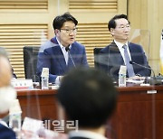 [포토]인천·경기 예산정책협의회에서 인사말하는 권성동 국민의힘 원내대표