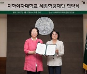 이화여대-세종학당재단, 외국인 유학생 한국어교육 지원한다
