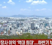 상반기 상장사 이익 '역대 최대'..하반기 부진 전망