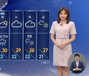 [날씨] 밤새 충청·전북 요란한 비..내일 중부 맑고 남부·영동 비