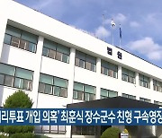 '대리투표 개입 의혹' 최훈식 장수군수 친형 구속영장 기각
