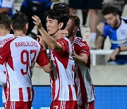 Hwang In-beom scores crucial equalizer in Olympiacos debut
