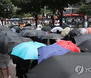 우산과 함께 하는 퇴근길