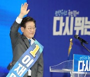 이재명, '파죽의 5연승' 78.1% 압권..호남대전 기선제압(종합)