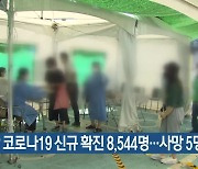 부산 코로나19 신규 확진 8,544명..사망 5명