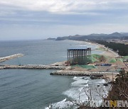 삼척 화력발전소 항만 공사장 인근 해상서 기름 유출