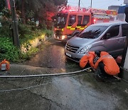 집중호우에 침수된 옥천의 한 주택