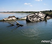 유럽 '최악 가뭄'..獨군함 이어 수몰됐던 고인돌 수면 위로