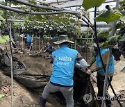 집중호우 피해지역 수해복구 지원하는 한국수자원공사 직원