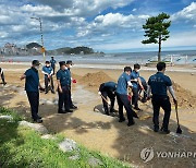 태풍 피해 복구 나선 해운대경찰서