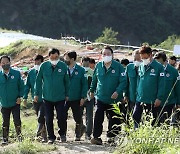 태풍 피해 현장 점검 나선 윤석열 대통령