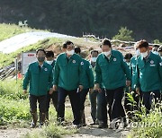 태풍 피해 현장 점검 나선 윤석열 대통령