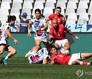 '17년 만의 월드컵' 7인제 럭비대표팀, 웨일스에 져 16강 좌절