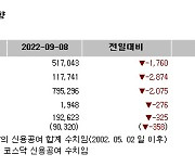 [표]증시주변 자금동향 (9/8)