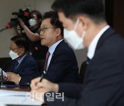 [포토]강석훈 산업은행 회장, 취임 100일 기자간담회