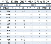 '성장 본능' 대기업, 상반기 M&A에 15조 썼다..SK에코플랜트 2조 1위