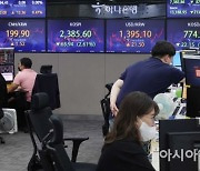 개인 '사자'에 코스피 1%대 하락 그쳐..외인·기관 하루만에 매도 전환