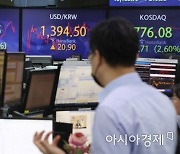 1%대 하락 마감한 코스피, 2400선은 지켰다..환율 1390원 돌파(종합)