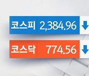 코스피, 코스닥 2% 넘는 하락률 기록