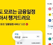 카카오페이, 개인 맞춤형 '금융일정 서비스' 개시