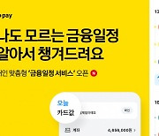 카카오페이 '금융일정 서비스' 선봬