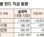 [데이터로 보는 증시]유형별 펀드 자금 동향( 9월 13일)