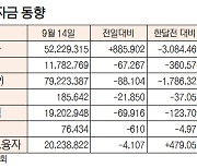 [데이터로 보는 증시] 증시 주변 자금 동향(9월 14일)