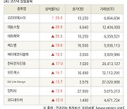 [fnRASSI]장마감, 코스닥 상승 종목(코리아에스이 29.9% ↑)