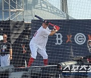 13홈런 친  박용택 "승엽이 형 정도는 돼야 그림이 나오지 않을까" ..보스턴 결승 진출 [MLB홈런더비]